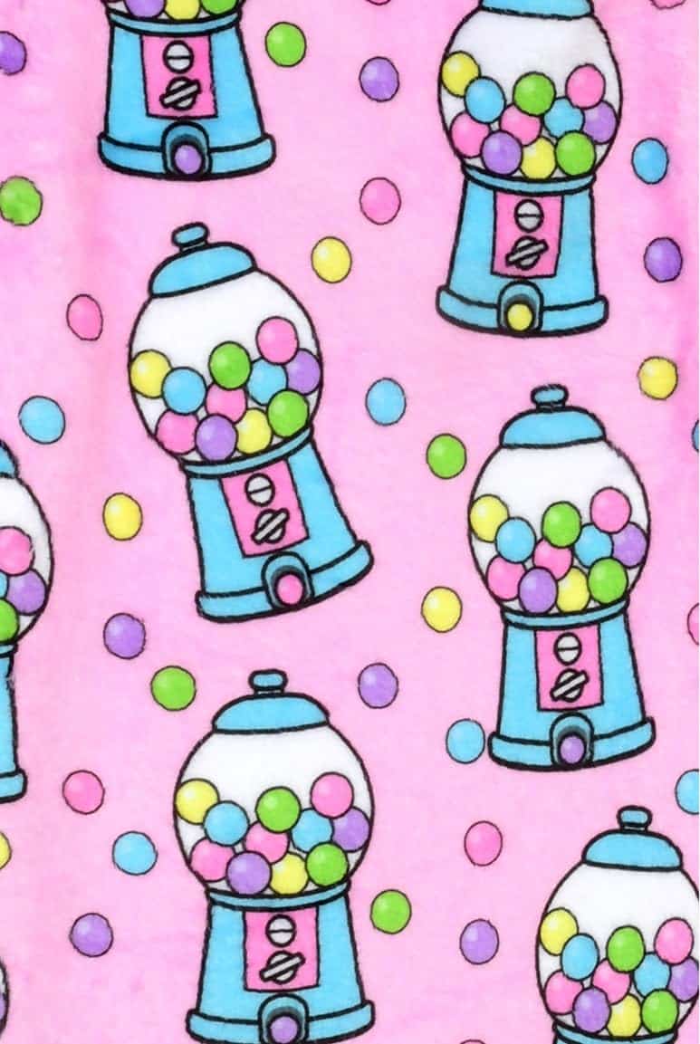 Manta de felpa suave con estampado de dulces 56" x 60" de - Imagen 3