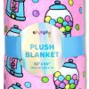 Manta de felpa suave con estampado de dulces 56" x 60" de
