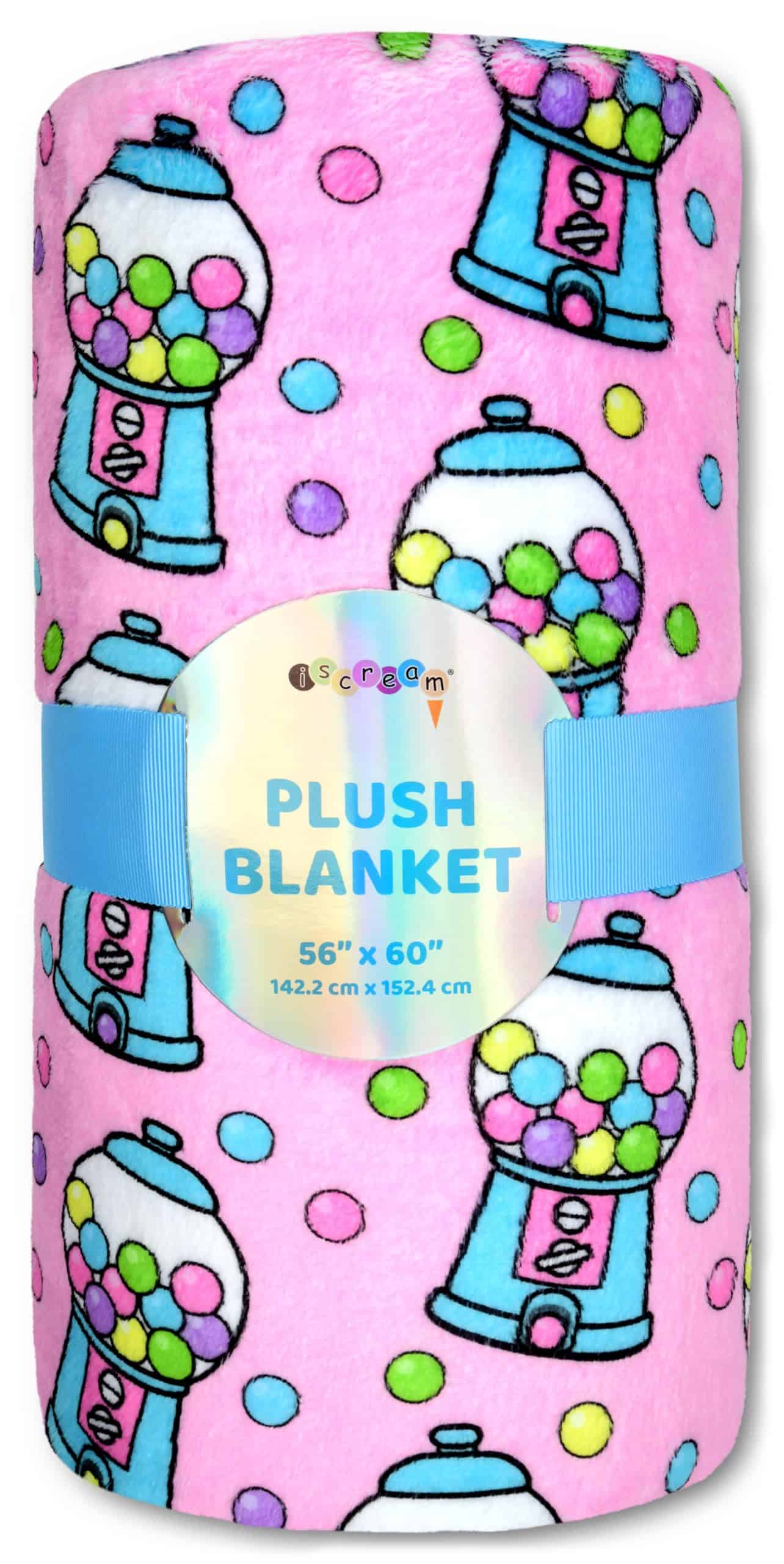 Manta de felpa suave con estampado de dulces 56" x 60" de