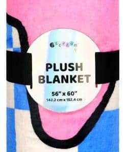 Manta Reversible de Felpa Suave Estampada Divertida iscream
