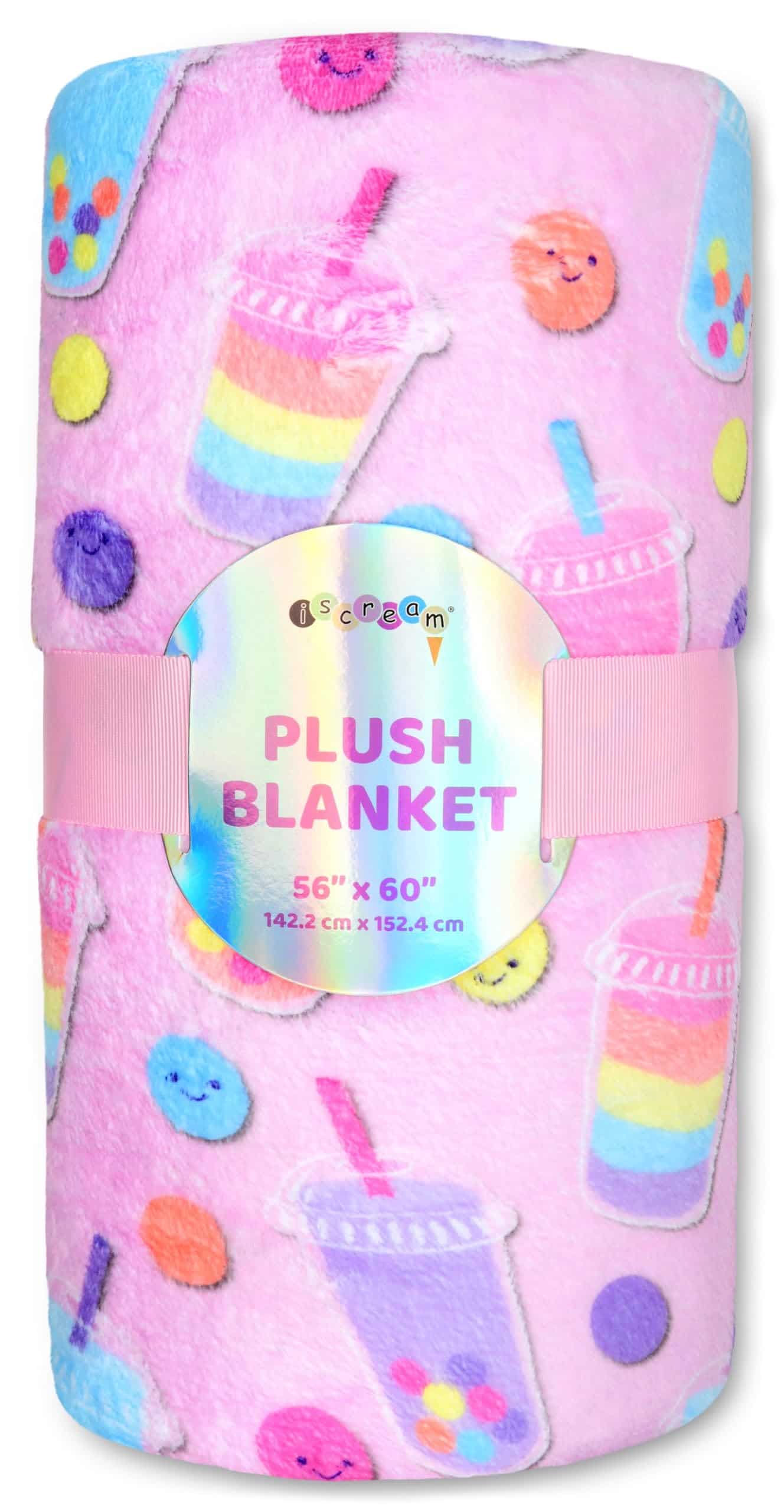 Manta de felpa suave sedosa con estampado de comida 56" x