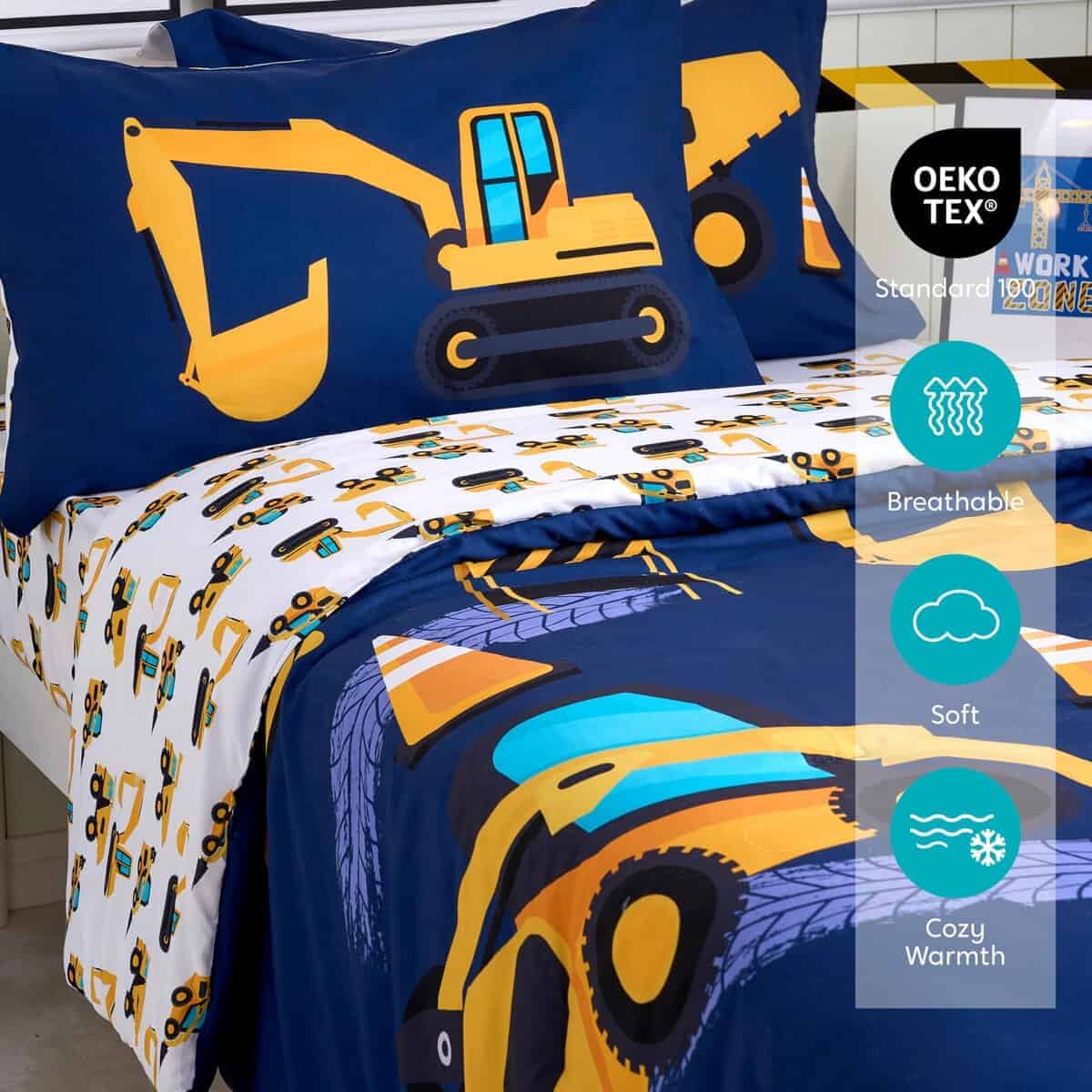 Juego de Edredón Gemelo para Niños - Set de Ropa de Cama de - Imagen 4