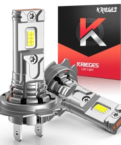 Bombillas LED H7 Krieges 6500K Blanco Frío Súper Brillante,