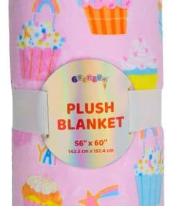 Manta de felpa suave y sedosa de 56" x 60" con estampado de