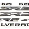 Emblemas 3D ZR2 Set Tomilia 6.2L Lateral Trasero Letras