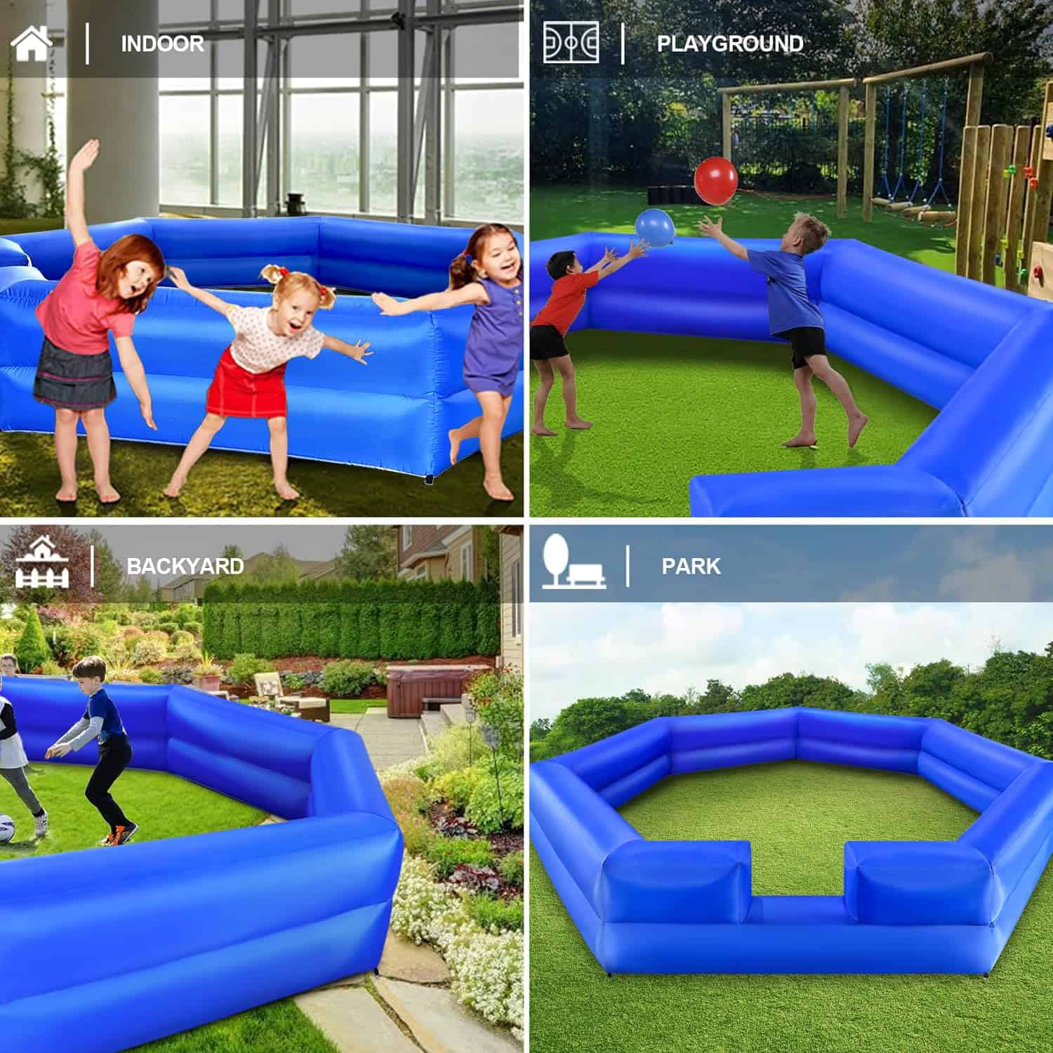 WARSUN 20FT Gaga Ball Pit Inflable con Potente Ventilador, - Imagen 8