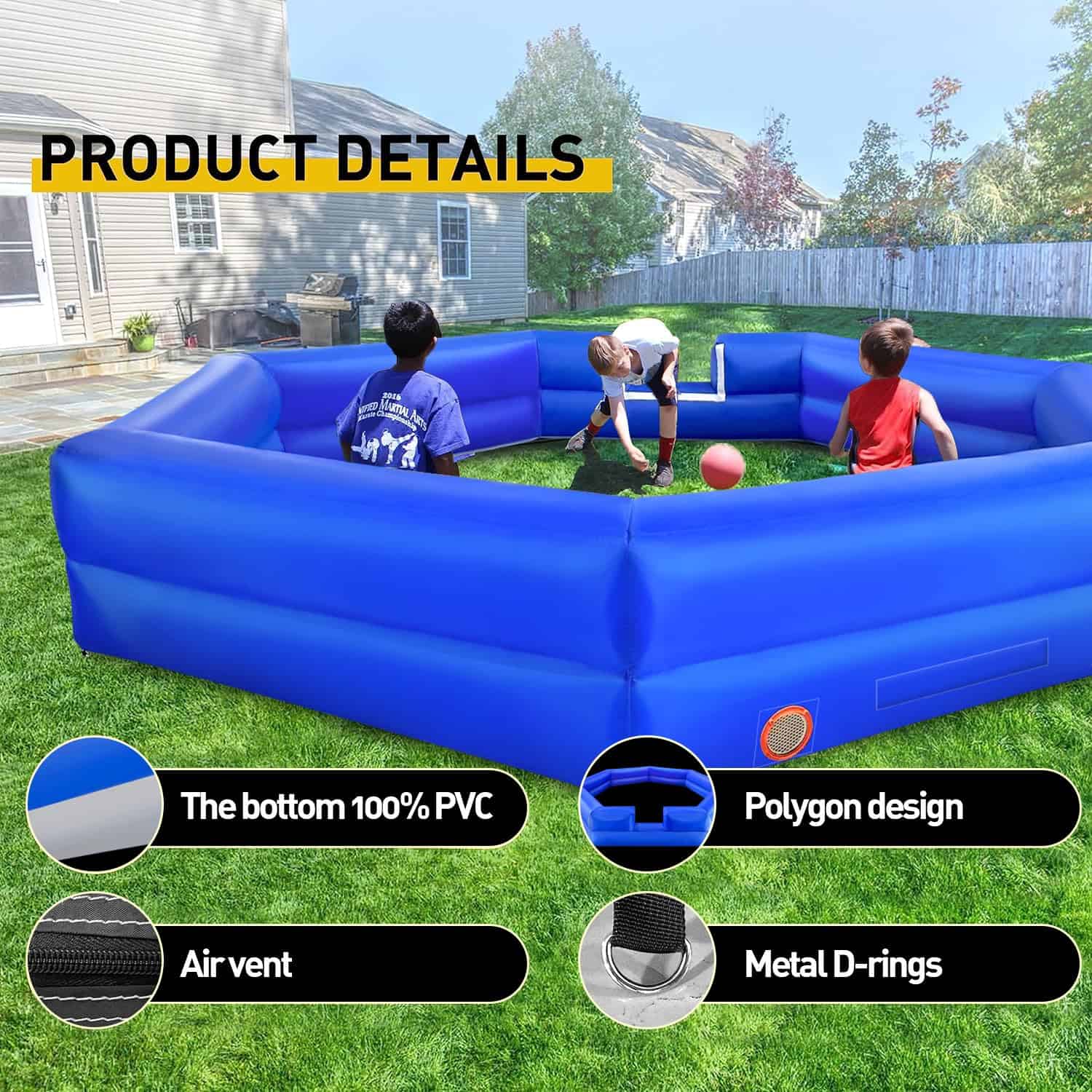 WARSUN 20FT Gaga Ball Pit Inflable con Potente Ventilador, - Imagen 7
