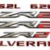 Juego de Emblemas ZR2 6.2L Tomilia 3D Insignia de Letras