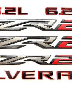 Juego de Emblemas ZR2 6.2L Tomilia 3D Insignia de Letras