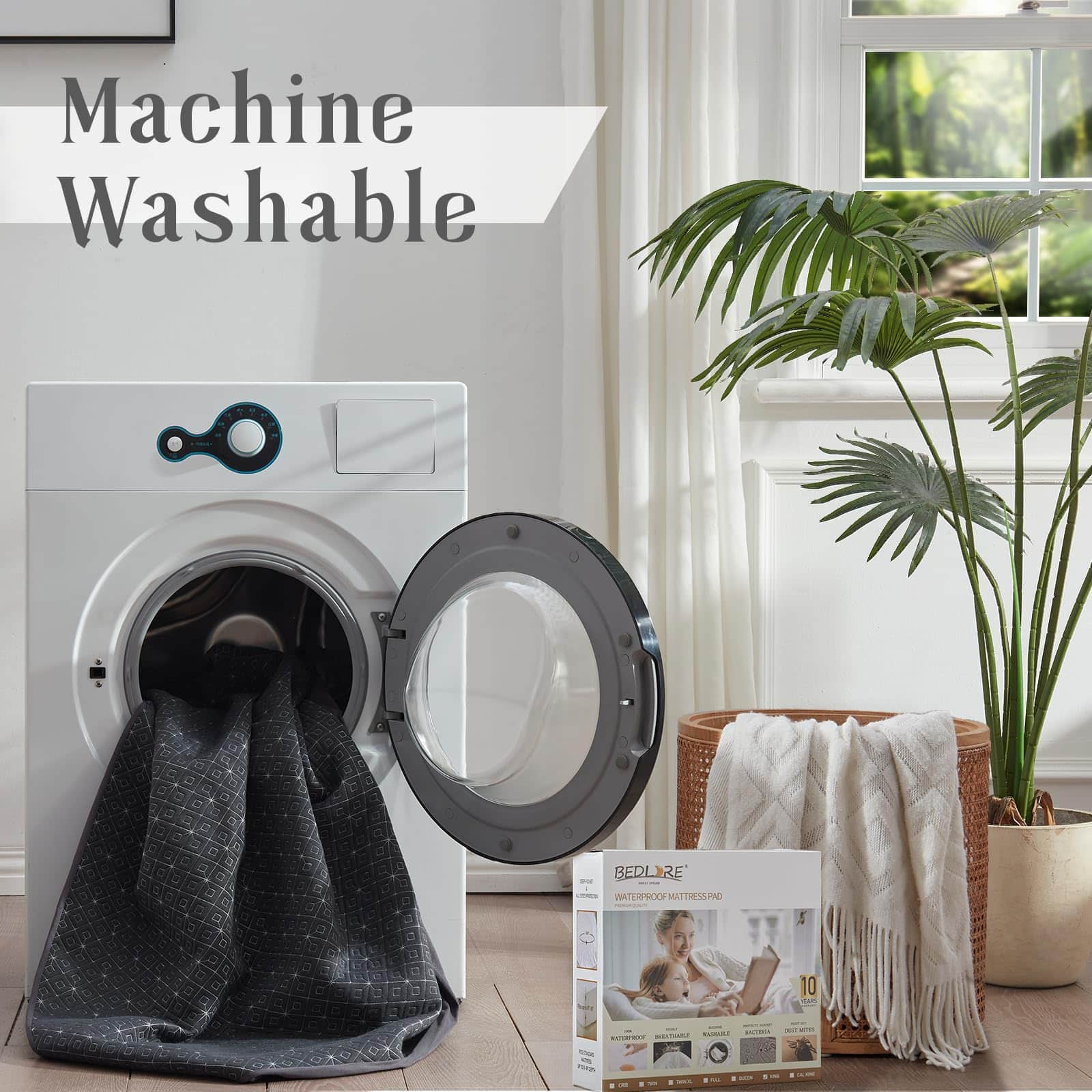 Protector de Colchón KING BEDLORE, Cubierta Impermeable - Imagen 7