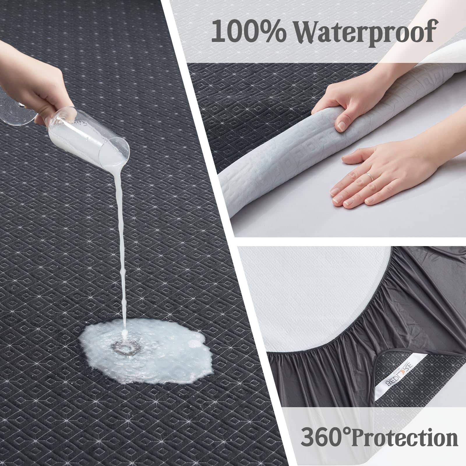 Protector de Colchón KING BEDLORE, Cubierta Impermeable - Imagen 5