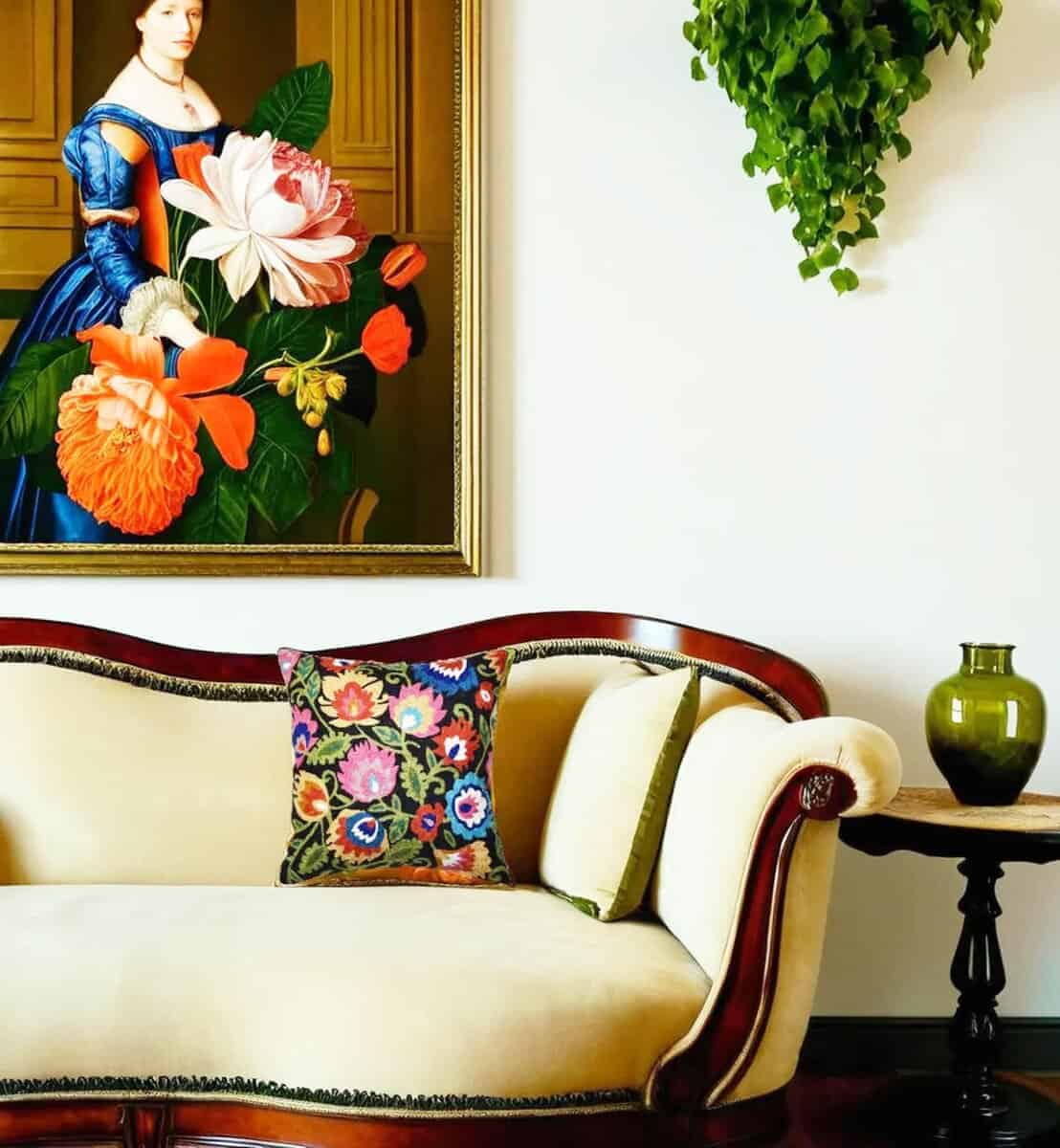 Funda de almohada floral Poland Negro Funda de cojín floral - Imagen 10