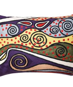 Funda de Almohada Lumbar Klimt de Kashmir Designs Noche