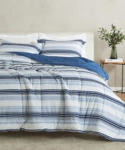 Juego de Edredón Reversible para Gemelos | -Rayas de Gradien