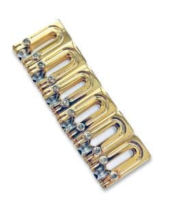 Cejuelas sustitutas para Strat con rodillos de bronce