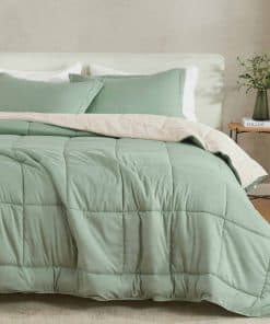 Juego de Edredón Reversible Great Bay Home Twin | -Sage and