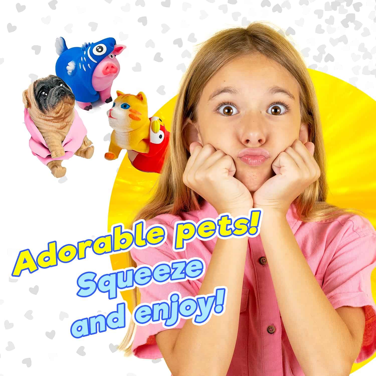 JA-RU Dress-Up Pets w/ Animal Costume Squishy Fidget Toys - Imagen 5