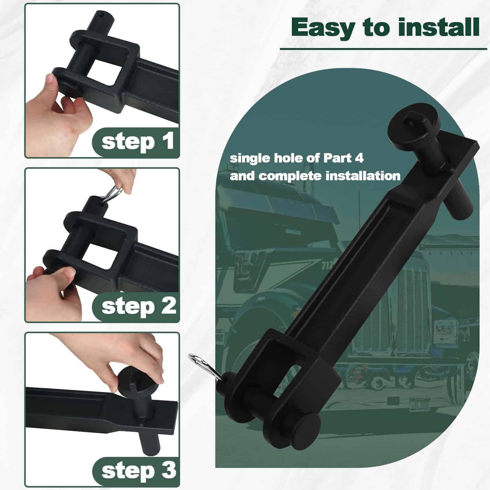 Gancho de Remolque Único A20-6014 Compatible con Camiones - Imagen 4