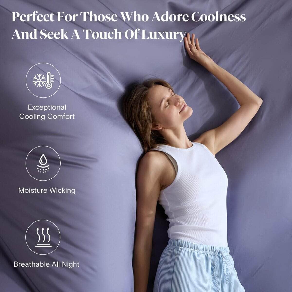 Juego de sábanas LuxClub, elaboradas de rayón derivado de - Imagen 5