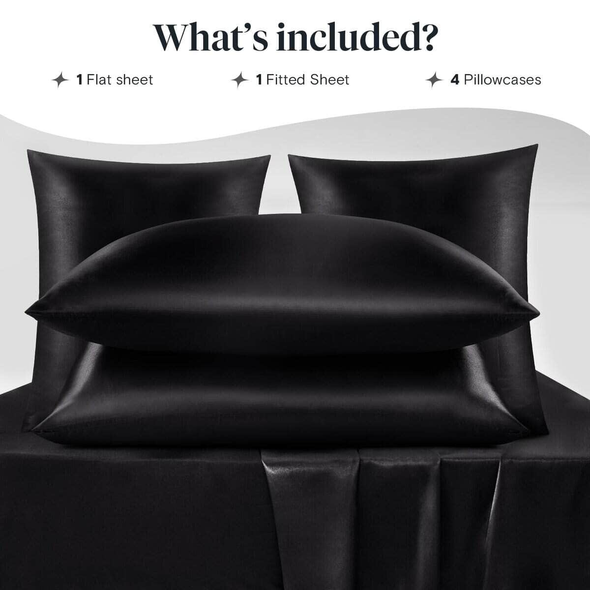 Juego de sábanas de satén de lujo LuxClub - Suaves sábanas - Imagen 3