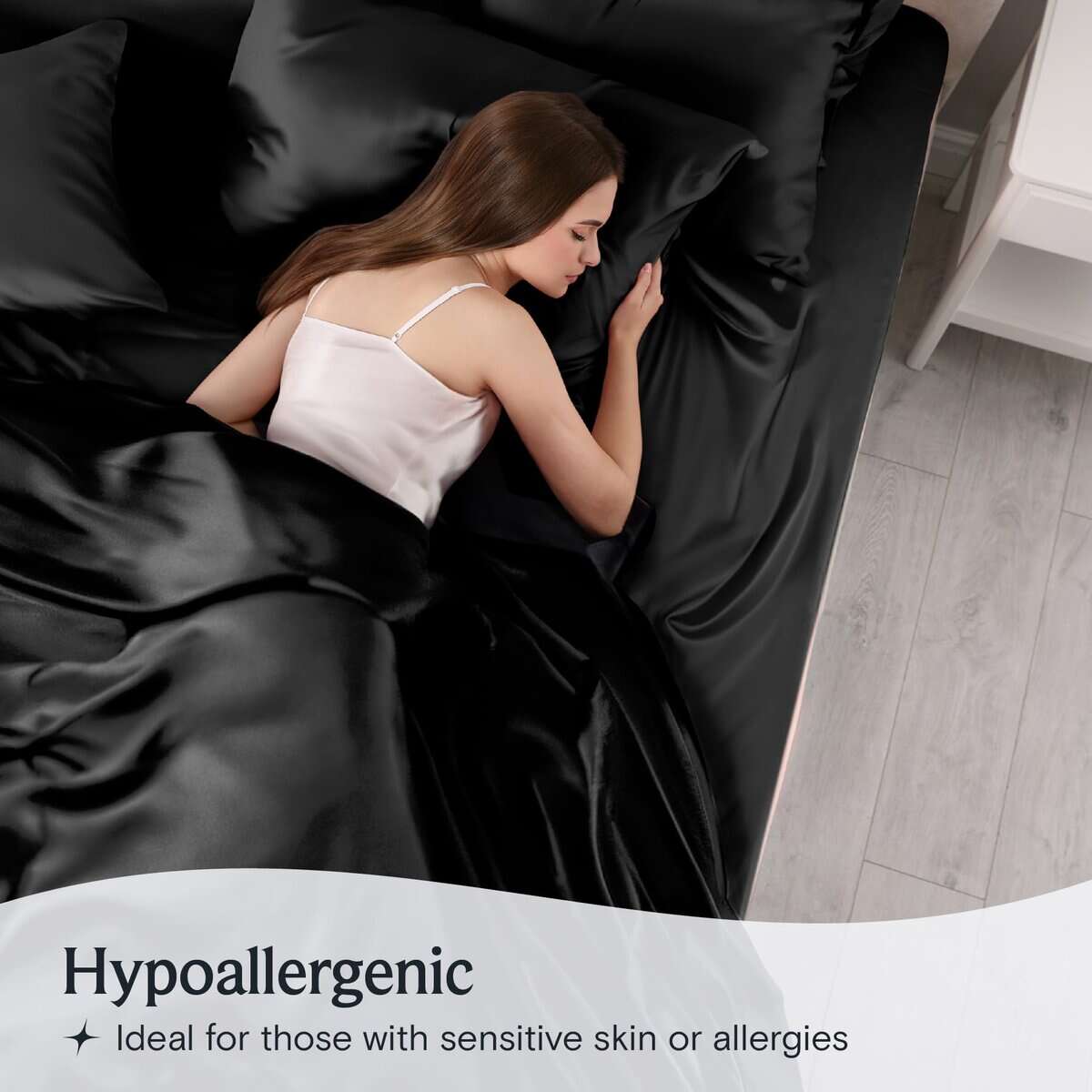 Juego de sábanas de satén de lujo LuxClub - Suaves sábanas - Imagen 5