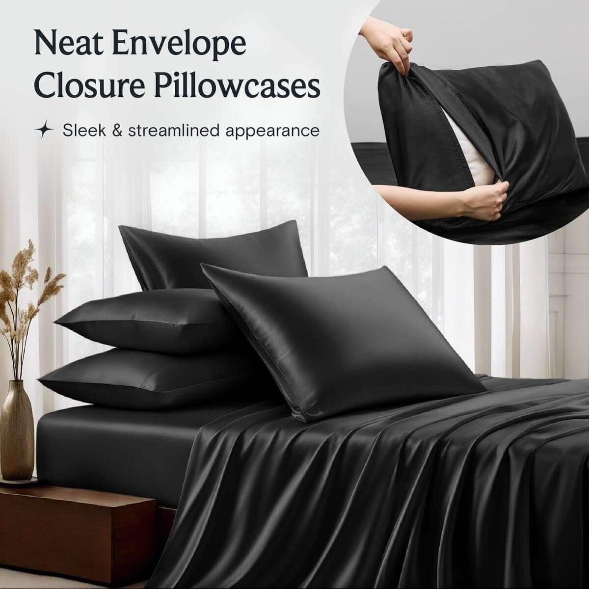 Juego de sábanas de satén de lujo LuxClub - Suaves sábanas - Imagen 7