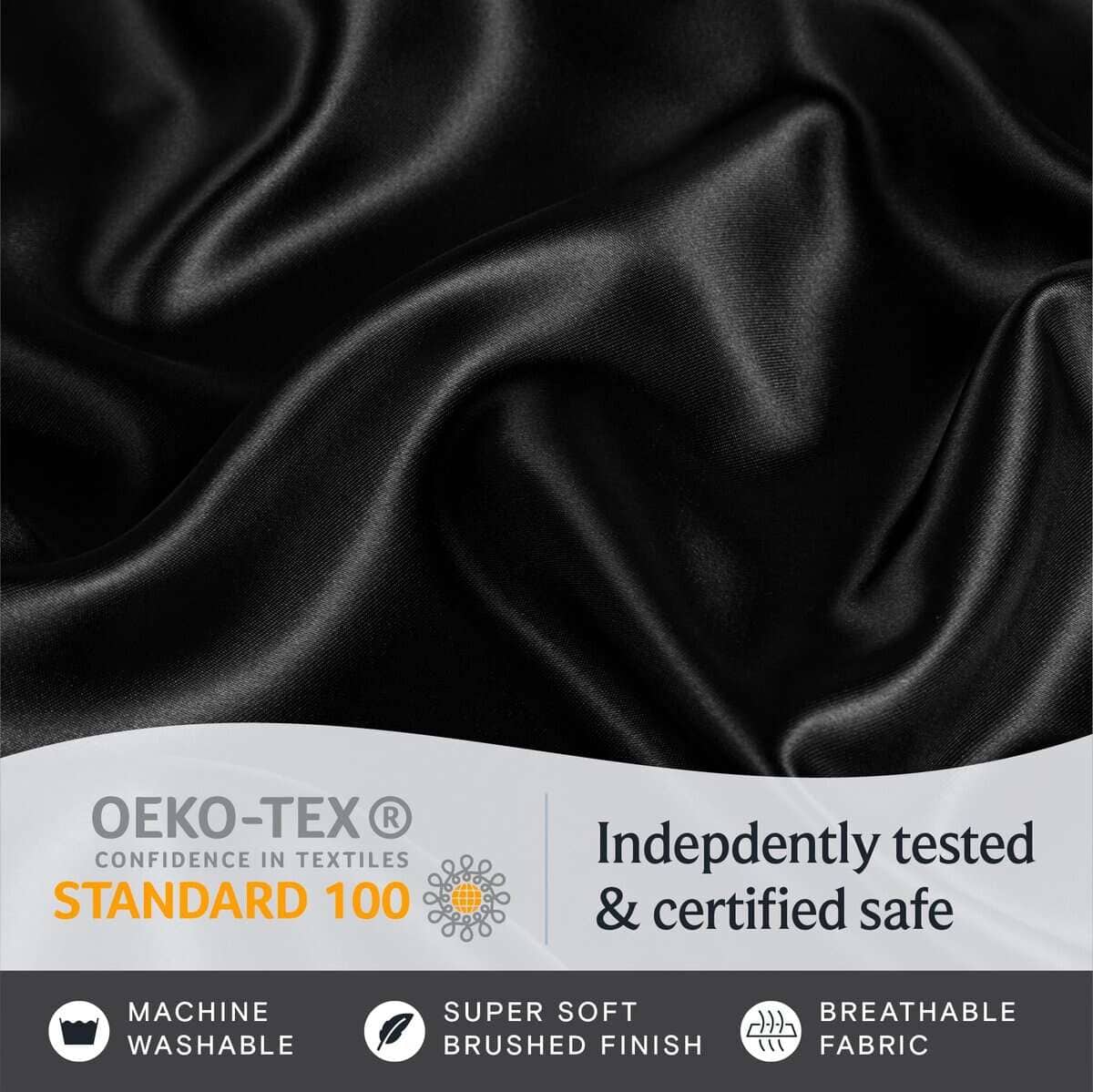 Juego de sábanas de satén de lujo LuxClub - Suaves sábanas - Imagen 4