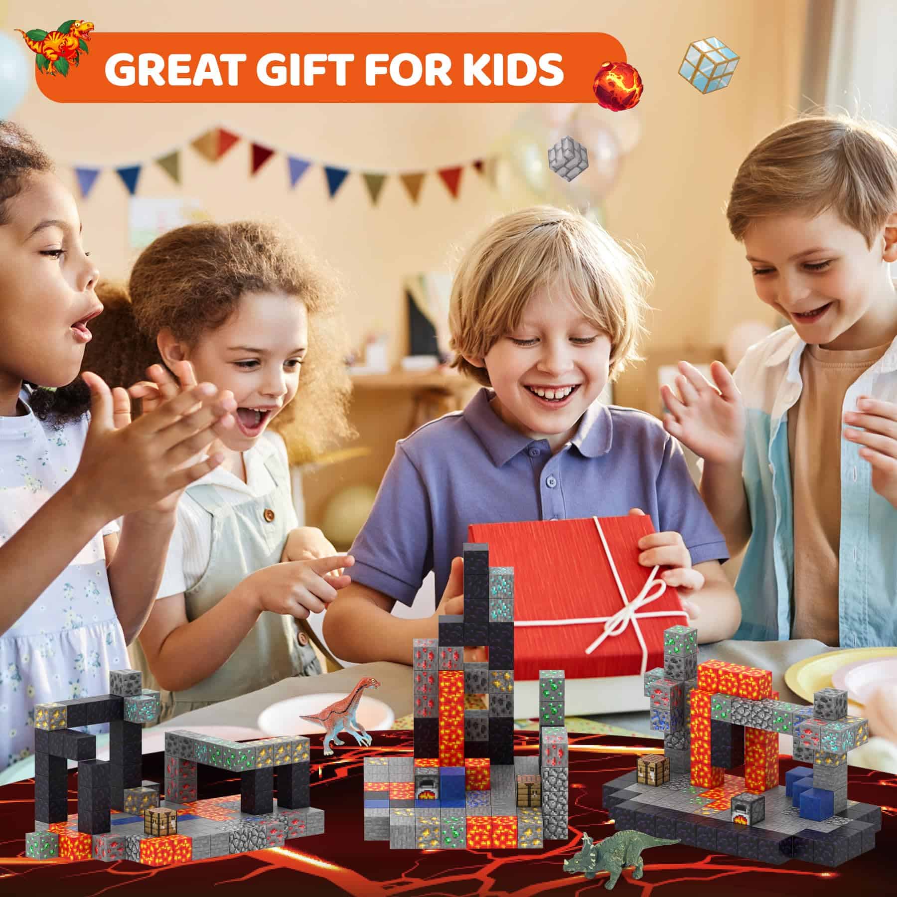 Austraes Bloques Magnéticos, 110PCS Cubos de Construcción - Imagen 8