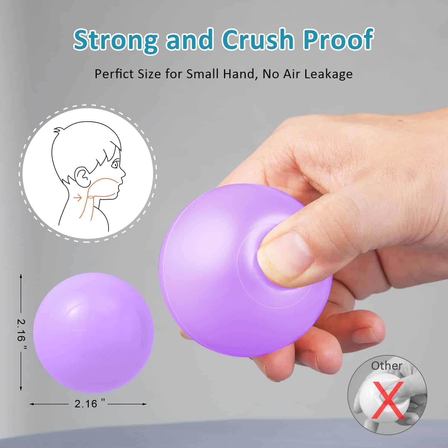 Pelotas de Piscina Thenese para Niños, Pelotas de Plástico - Imagen 4