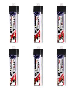 CODDAR 6 Paquetes de Batería LiPo 730mAh 1S JST 3.8V 100C