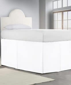 Faldón de Cama de Tamaño Dormitorio Plisado - Tela de