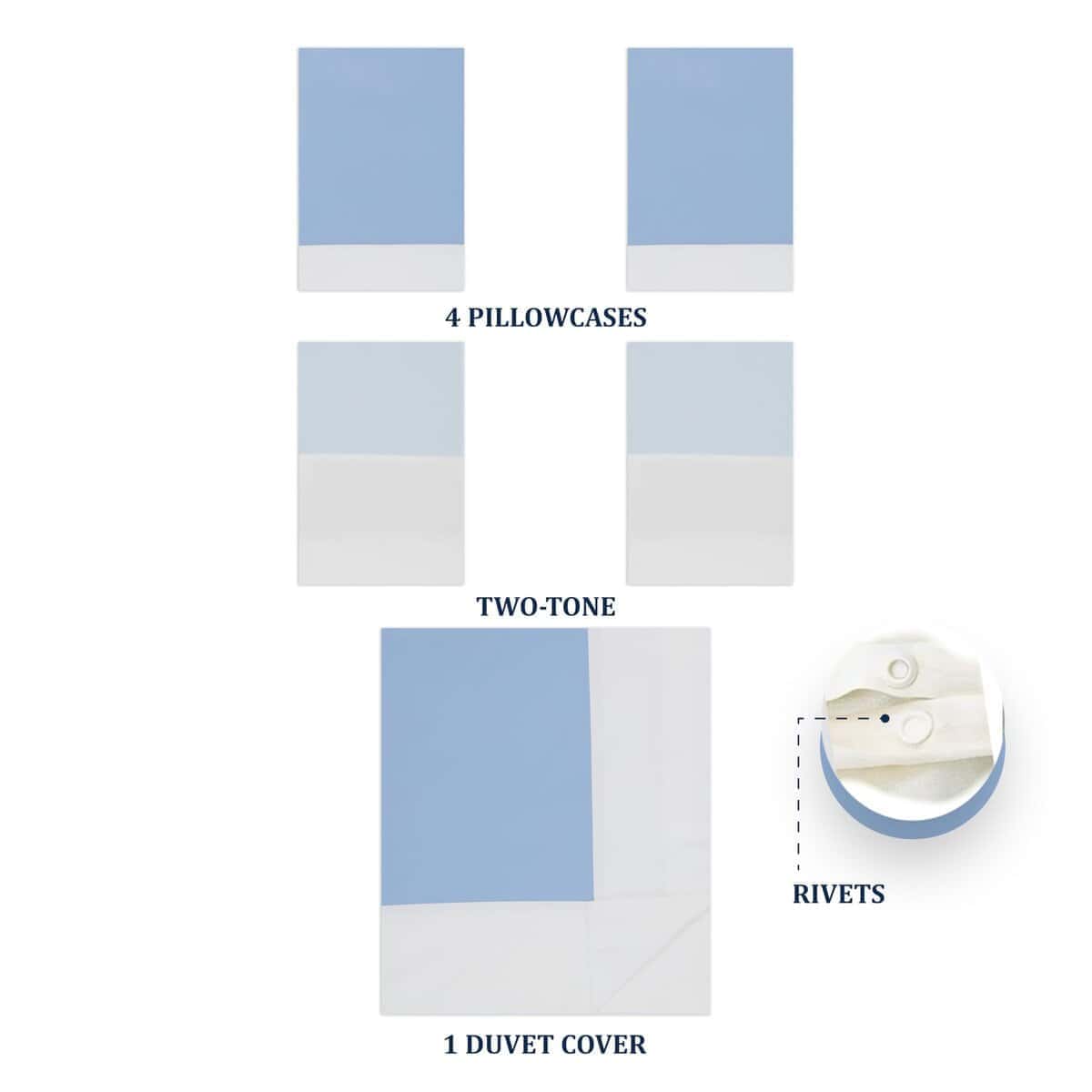 Juego de Ropa de Cama 100% Algodón de Tamaño King - Imagen 4