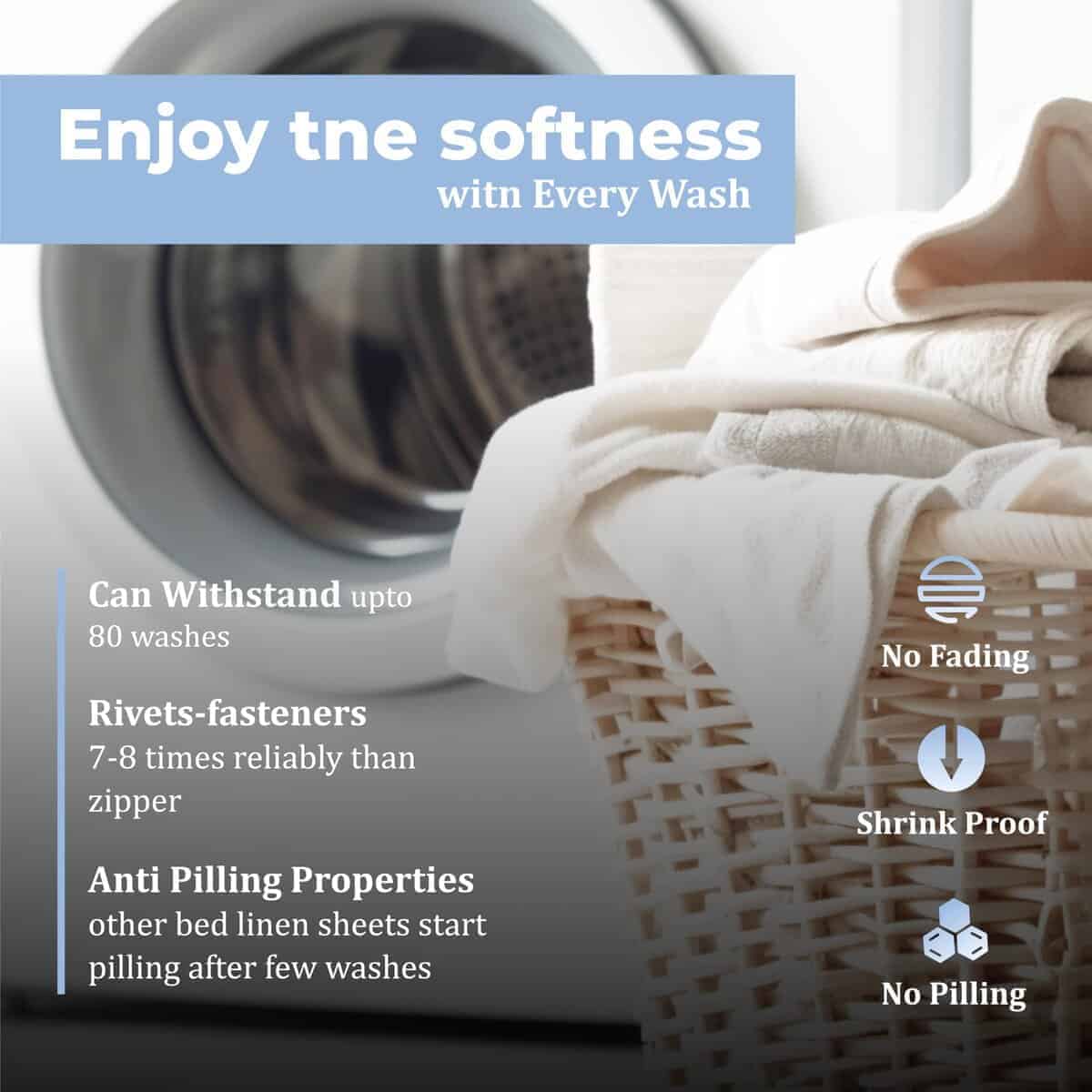 Juego de Ropa de Cama 100% Algodón de Tamaño King - Imagen 9