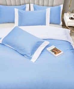 Juego de Cama Doble 100% Algodón Bedlovesoft 5 Piezas