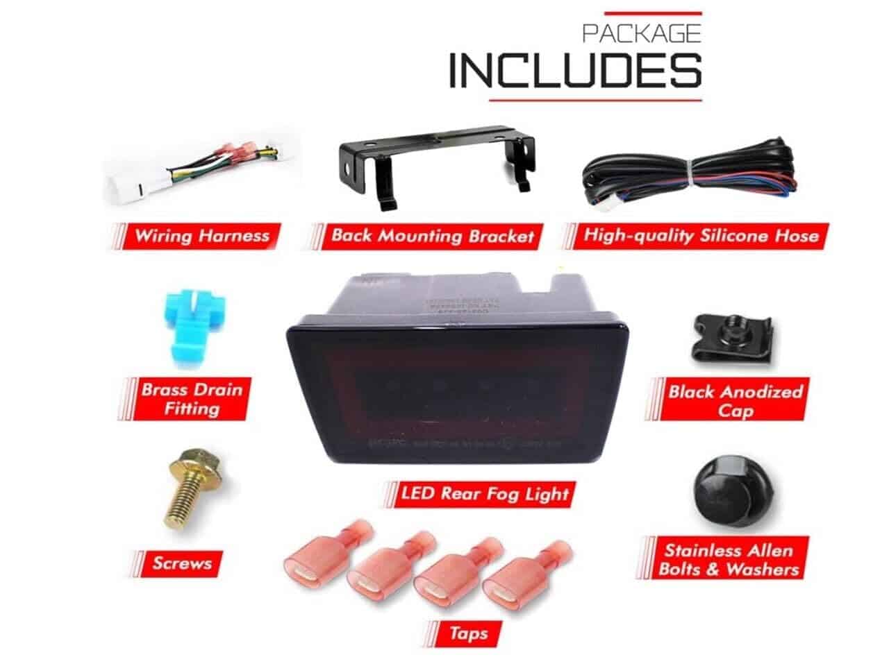 Kit de Luz Trasera LED de Niebla GAZOZ PERFORMANCE F1 Luz - Imagen 6
