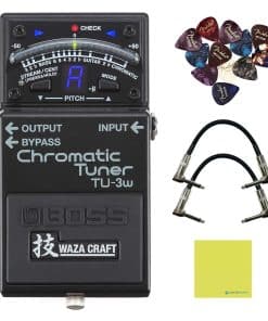 Boss TU-3W Waza Craft Cromático Afinador con Bypass Bundle