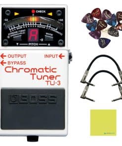 Pedal Afinador Cromático Boss TU-3 con Bypass Bundle con 2x