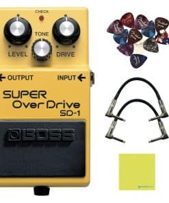 Boss SD-1 Legendario Pedal de Super Overdrive con Bundle de
