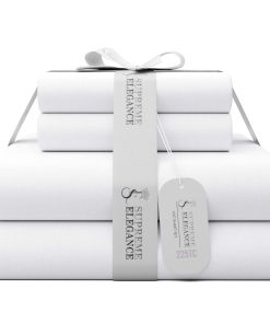 Juego de sábanas SUPREME ELEGANCE King Size blanco, sábanas