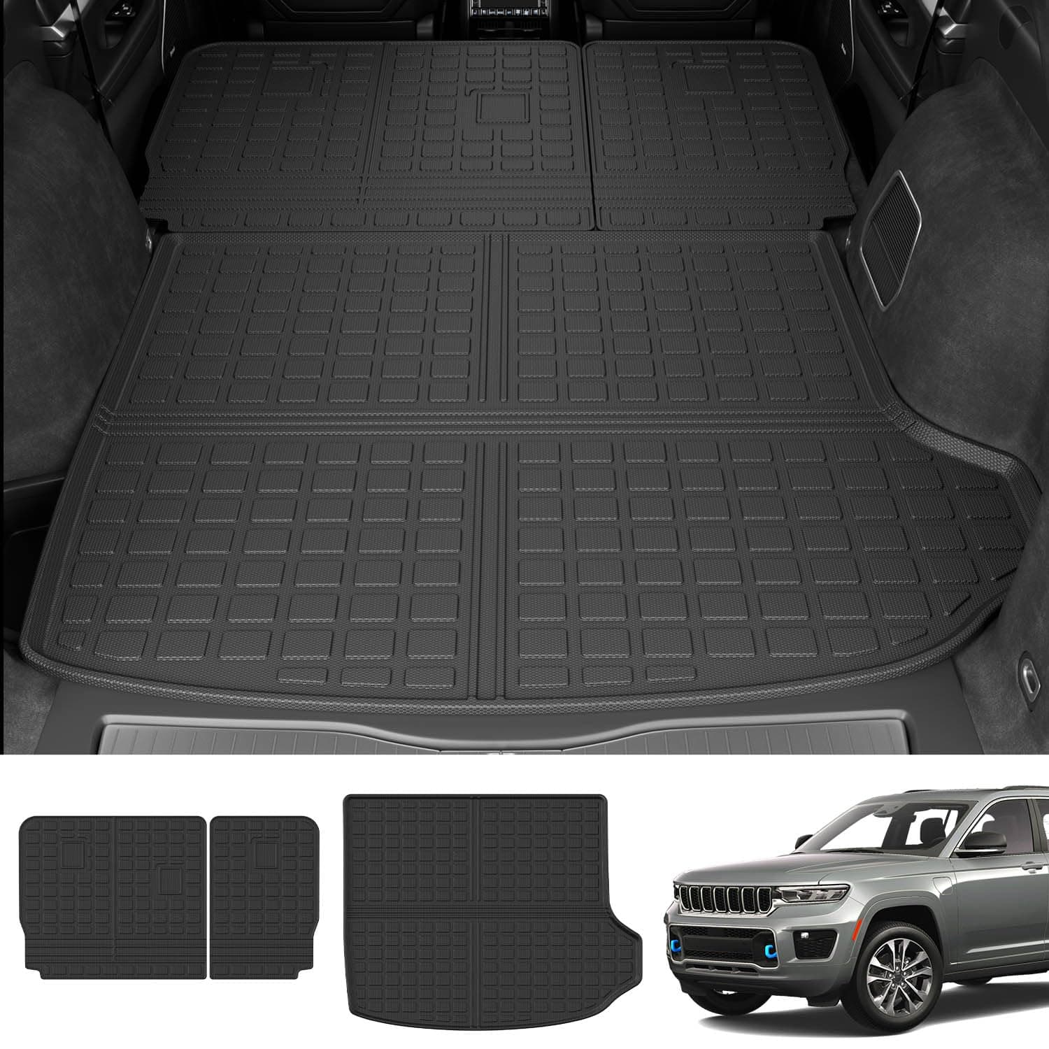 Tapete de carga de 5 asientos xipoqix compatible con Jeep