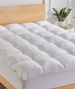 SLEEP ZONE Topper de Colchón Queen Lavable, Protector de