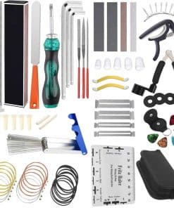 67Pcs Juego de Mantenimiento de Guitarra Herramienta de