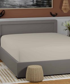 Sábana Ajustable de Tamaño Completo 100% Algodón Sandshell,