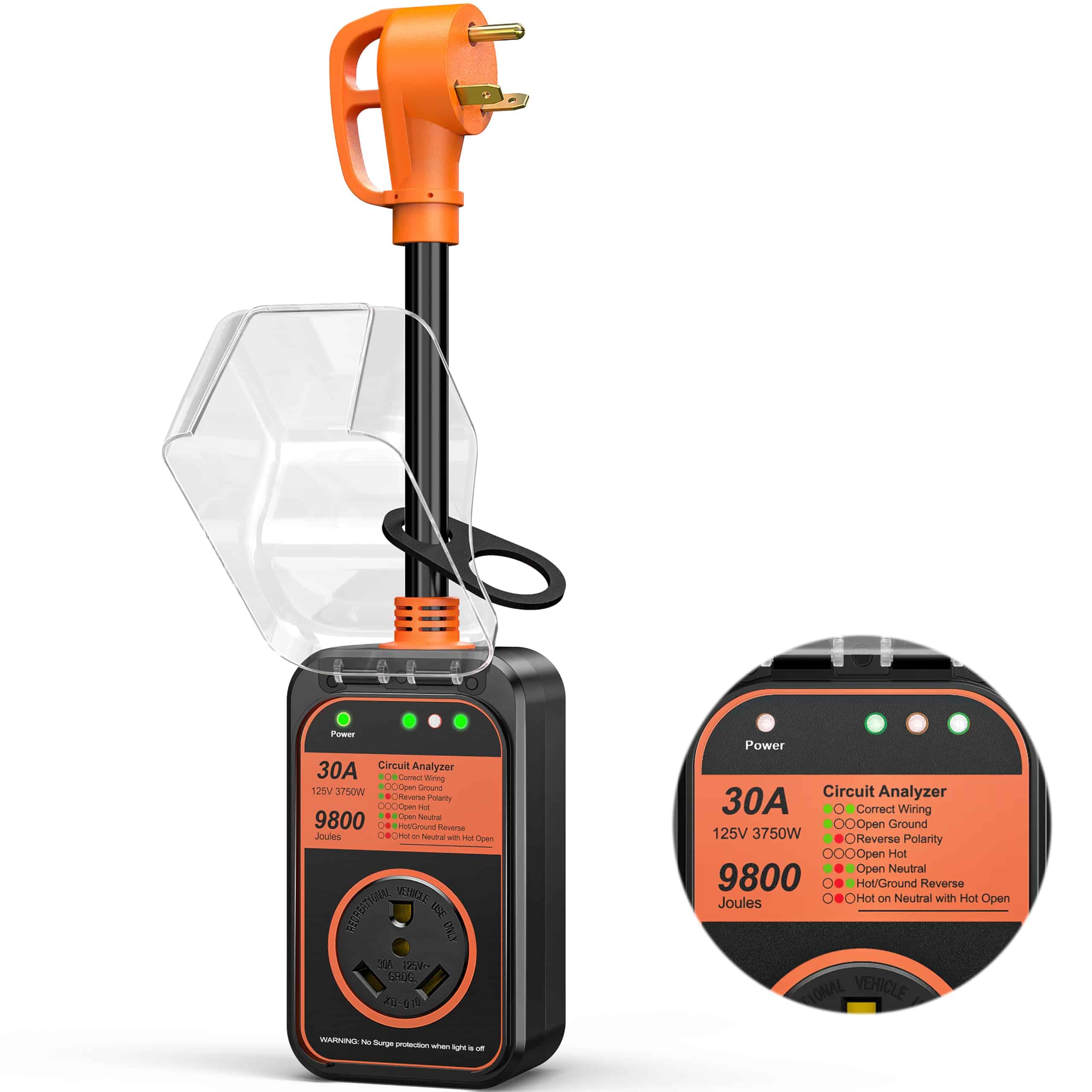 Protector de sobretensión para RV MILLIONHOME 30 Amp