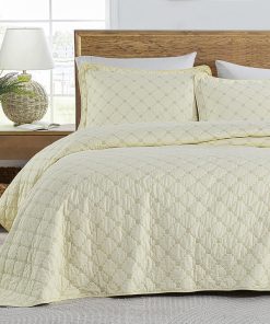 Colcha Queen Size SahSahCasa 100% Algodón, Juego de Colchas