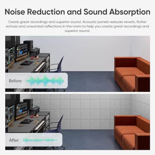 Panel acústico autoadhesivo Berlai 15 Pack, Paneles de - Imagen 4