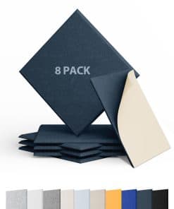 Paquete de 8 Paneles Acústicos -l Oscuro)