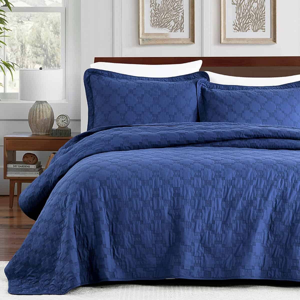 Juego de Edredón SahSahCasa 100% Algodón para Cama Queen,