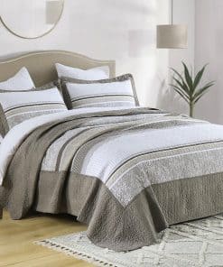 DDUOXIN 3 Piezas Colchas King 120"x120" - 100% Algodón