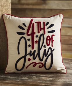 Almohada Patriótica del 4 de Julio de VHC Brands 18x18,